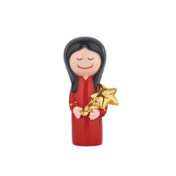 Dekoracja świąteczna Figurka z porcelany ALESSI Christmas collection czerwona