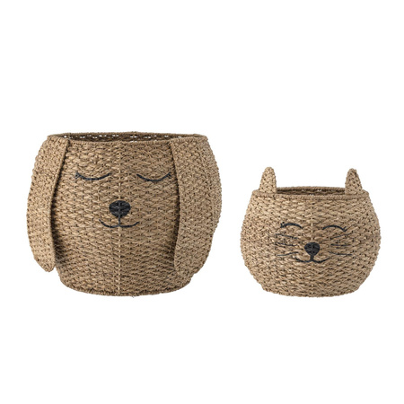 BLOOMINGVILLE MILUS brown basket set
