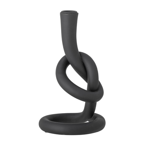 Flikka Candle Holder, Black, Polyresin