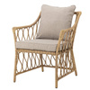 Belluce Lounge Chair w/Stool, Nature, Polyrattan