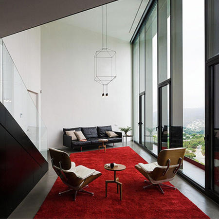 VIBIA Wireflow 3D black Casambi 2700K pendant lamp