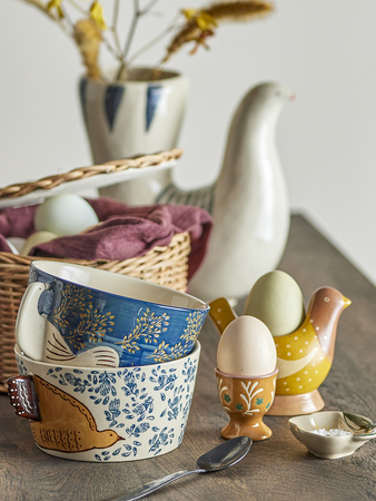 Hezha Bowl, Blue, Stoneware