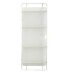 Wisząca zamykana półka Hübsch GLASS biała L