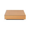 Mirror block coffee table smokey brown (80x55cm)