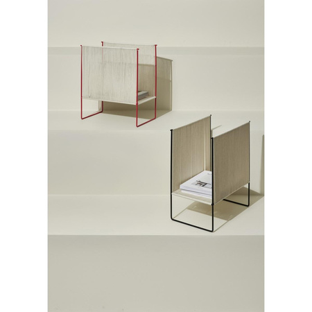 String Magazine Holder Black/White