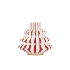 ALESSI Candlestick in porcelain. Hand-decorated.
