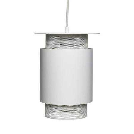 Lampa wisząca Hübsch FIRESIDE WHITE biała