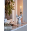 Evangeline Candle Holder, White, Polyresin
