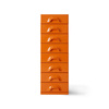 Chest of 8 drawers, tangerine