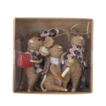 Peo Ornament, Brown, Wool