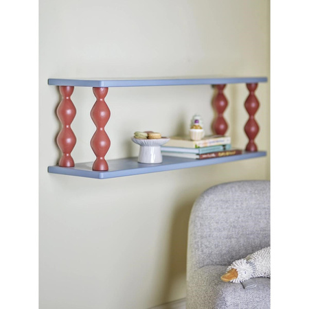 Bibiola Shelf, Blue, MDF