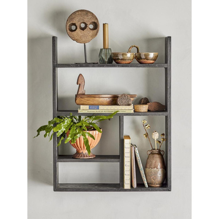 Hadya Candle Holder, Blue, Stoneware