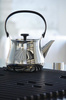 ALESSI Cha Silver-Black Teapot and Teapot