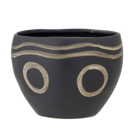 BLOOMINGVILLE MAGNUS flowerpot black