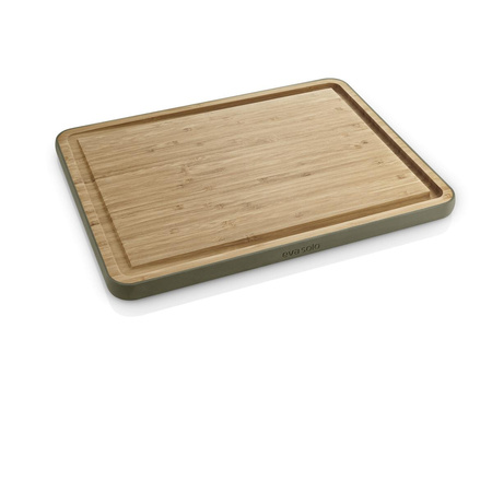 Green tools Bamboo cutting board with juice groove