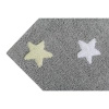 Dywan bawełniany Lorena Canals TRICOLOR STARS szary 160 x 120 cm