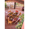 Vida check table cloth amber/burgundy (140x220cm)