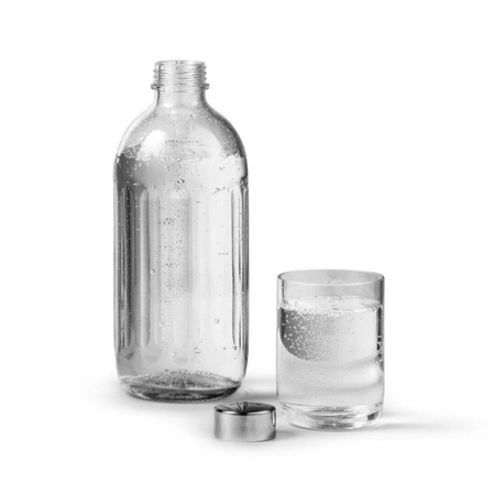 Aarke Glass Bottle - Polished Steel