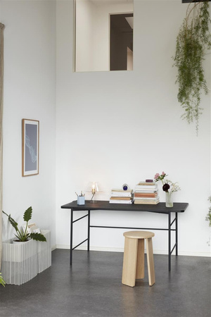 Metalowy planter Hübsch FRILLS szary