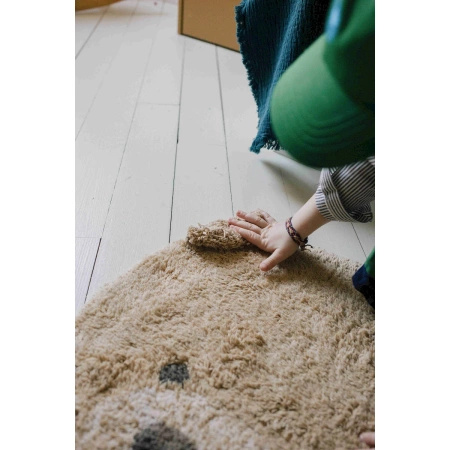 Dywan bawełniany Lorena Canals ANIMAL RUGS beżowy 122 x 120 cm