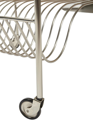 Wózek Hübsch WAVE srebrno biał