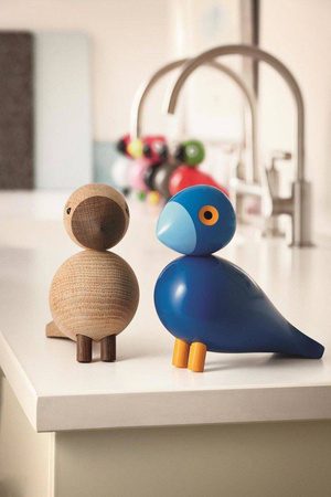 KAY BOJESEN Wooden Decoration Songbird Blue