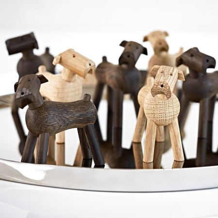 Wooden decoration KAY BOJESEN Dog TIM natural