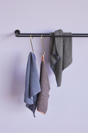 HÜBSCH PIPE black towel holder