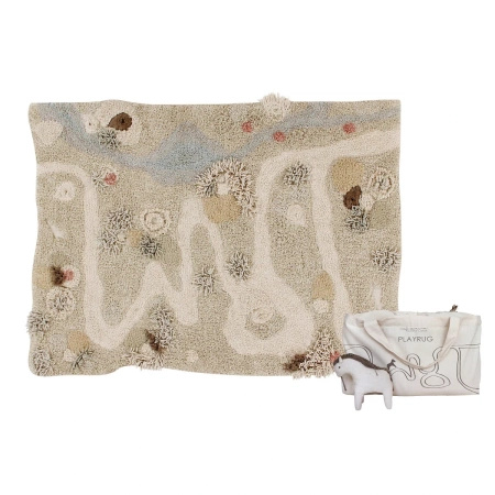 Dywan bawełniany Lorena Canals COTTON WOODS szary 160 x 120 cm