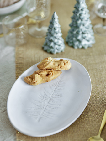 Winter Serving Plate, Nature, Stoneware