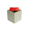 Vault Side Table/Storage Box Light green/Red