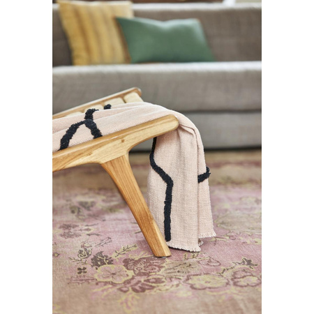 Dywan wełnian hkliving KNOTTED różowy rozmiar 200x300 cm