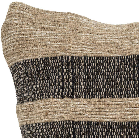 Temi Cushion, Black, Recycled Cotton