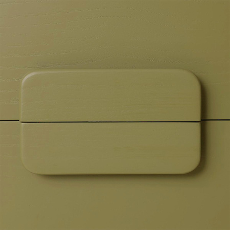 Spacious drawer cabinet army green