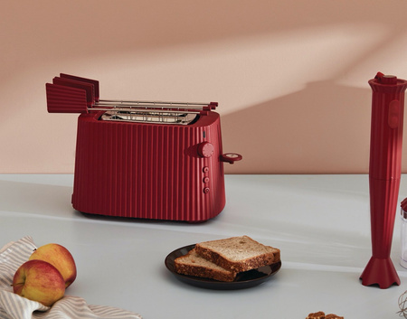 ALESSI Plissé toaster red
