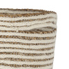 Selena Basket, White, Jute