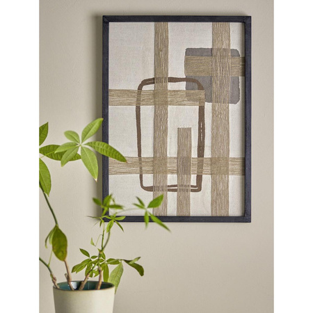 Bie Wall Decor, Brown, Cotton