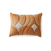 Poduszka pikowana retro (40x30cm) HKLIVING WAVE pomarańczowa