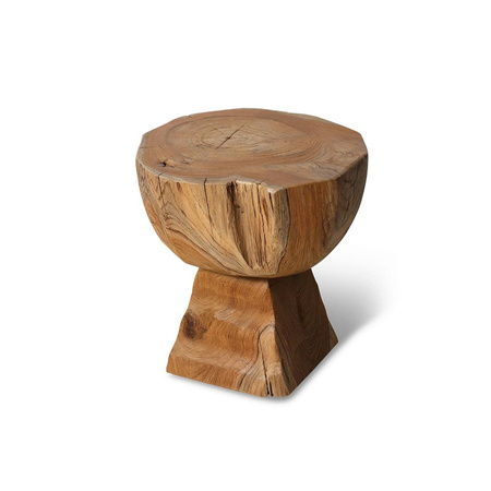 Arched wooden stool