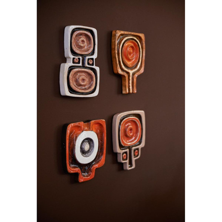 Wall art ceramic corsage