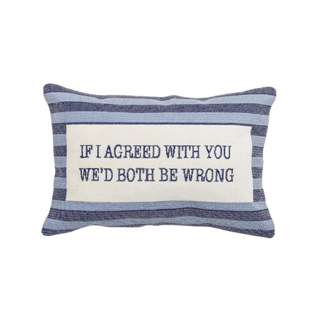 Elder Cushion, Blue, Cotton