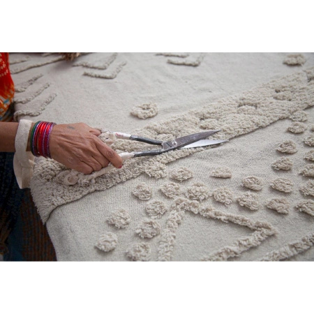 Dywan bawełniany Lorena Canals BEREBER STYLE  beżowy 160 x 120 cm