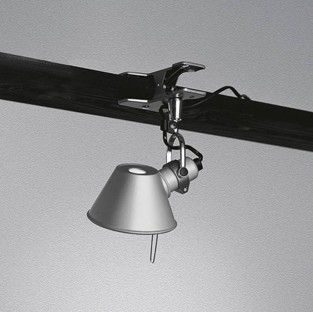 ARTEMIDE Tolomeo Pinza Micro LED lamp, silver