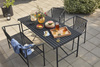 HÜBSCH VILLA table black size L