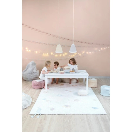 Dywan bawełniany Lorena Canals PYJAMA PARTY biały 200 x 140 cm