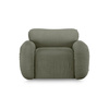 Arc lounge fauteuil, frame ash, linen, army green