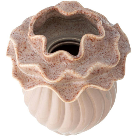 Petalia Vase, Rose, Stoneware
