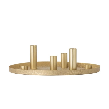 Świecznik na 7 świec Bloomingville MAXIME złotych