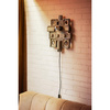 Ceramic relief wall lamp