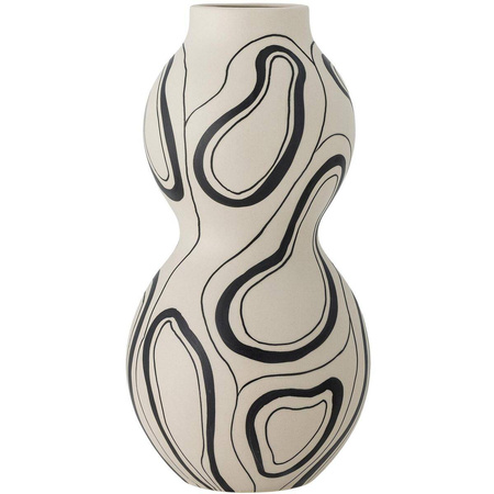 Nicola Vase, Black, Stoneware